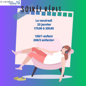 Soirée répit 23 janvier 2026